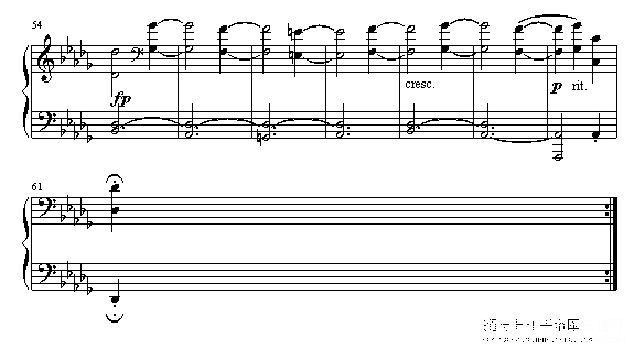 贝多芬《月光》第二乐章钢琴谱(钢琴曲)钢琴谱第3页