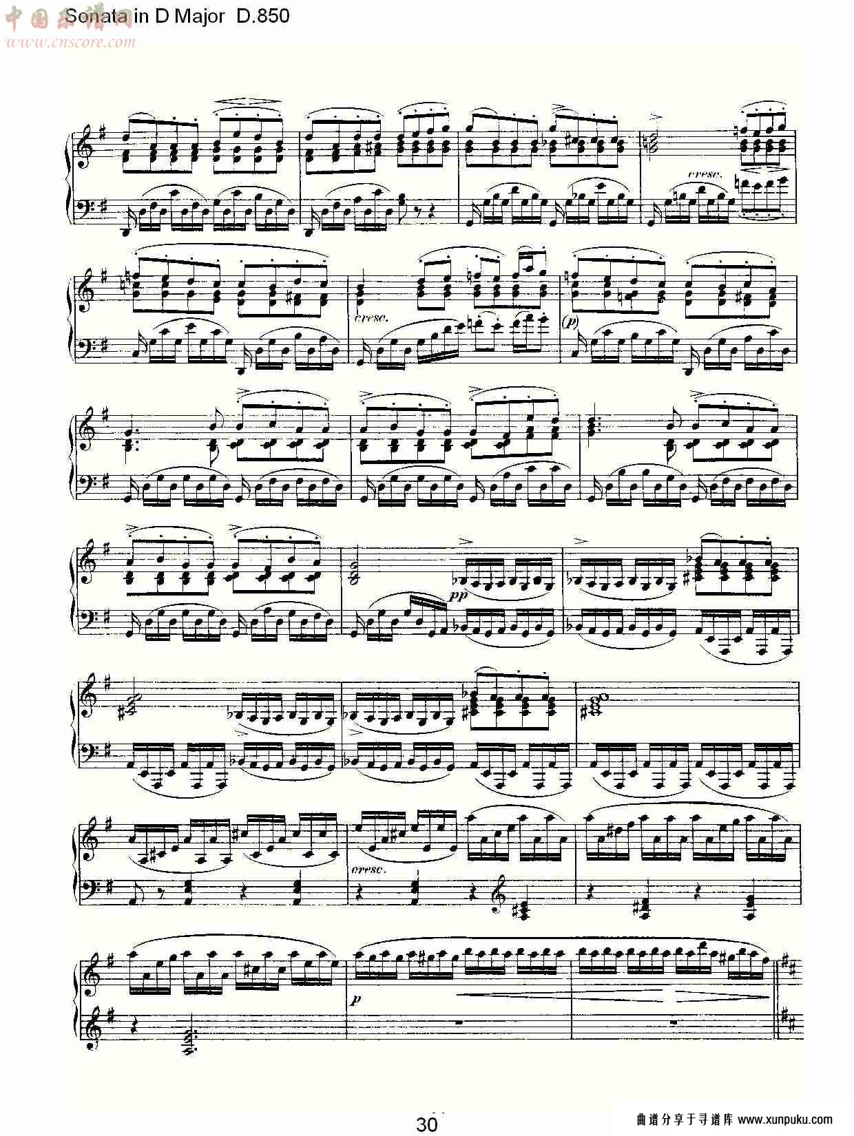 sonata in d major d.850   d大调奏鸣曲d.850（六）总谱第5页