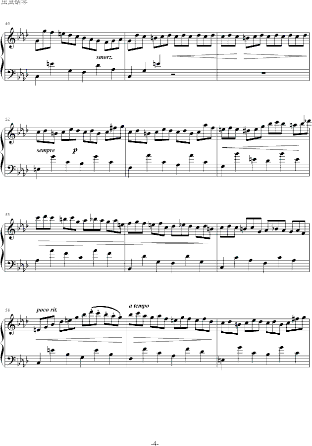 练习曲op.25 no.2钢琴谱(钢琴曲)钢琴谱第4页