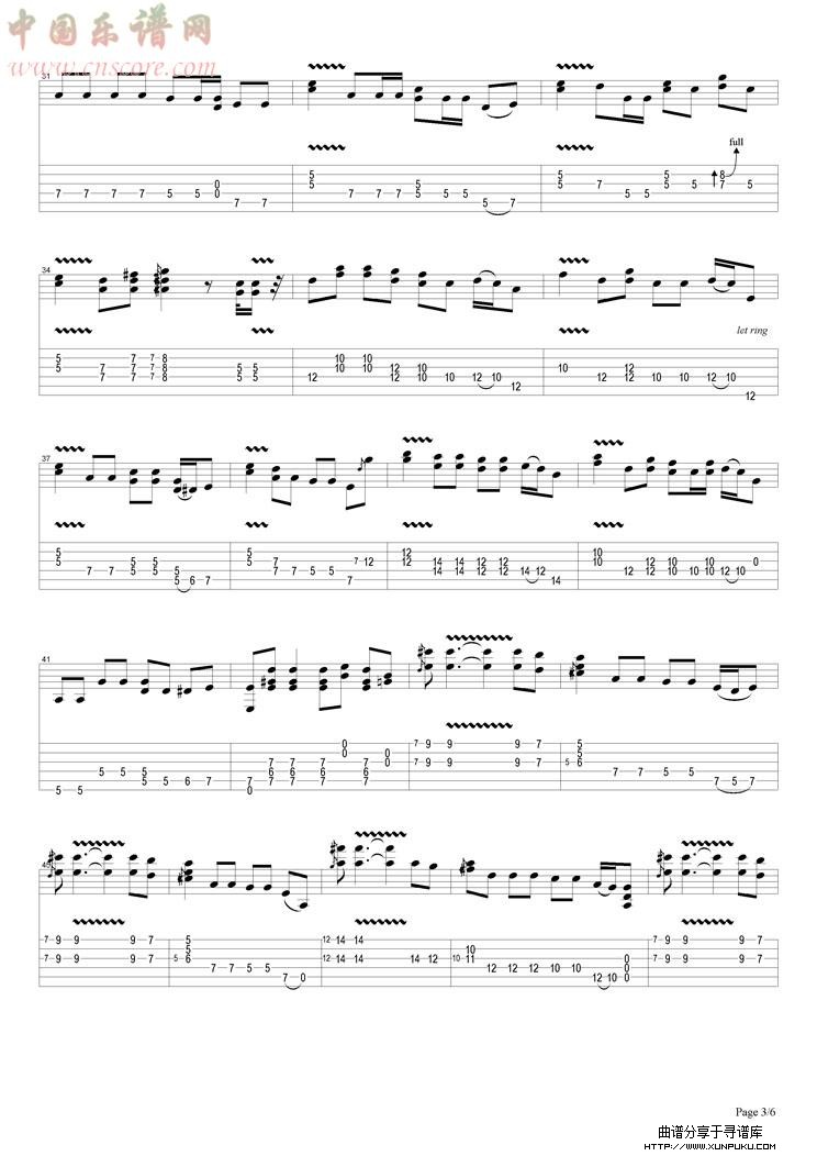 killing floor吉他谱第3页