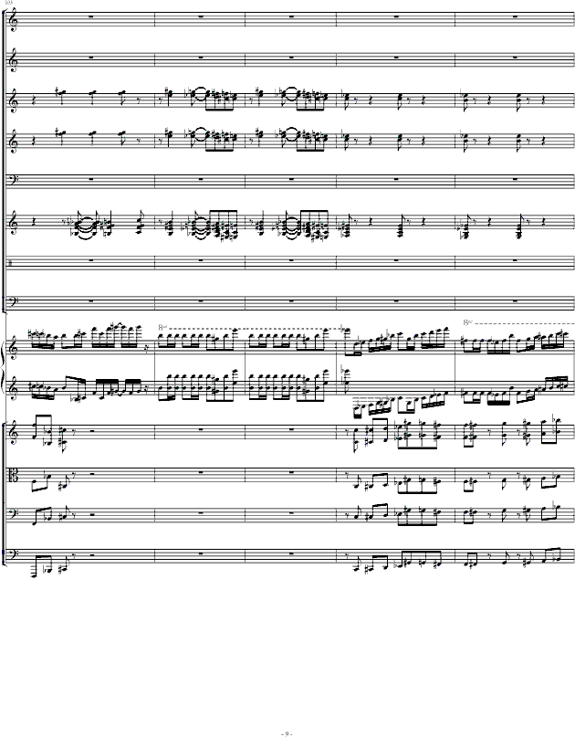 肖斯塔科维奇第二钢琴协奏曲第一乐章钢琴谱第32页
