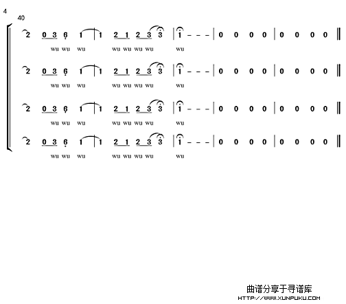 从前慢合唱谱简谱简谱第4页