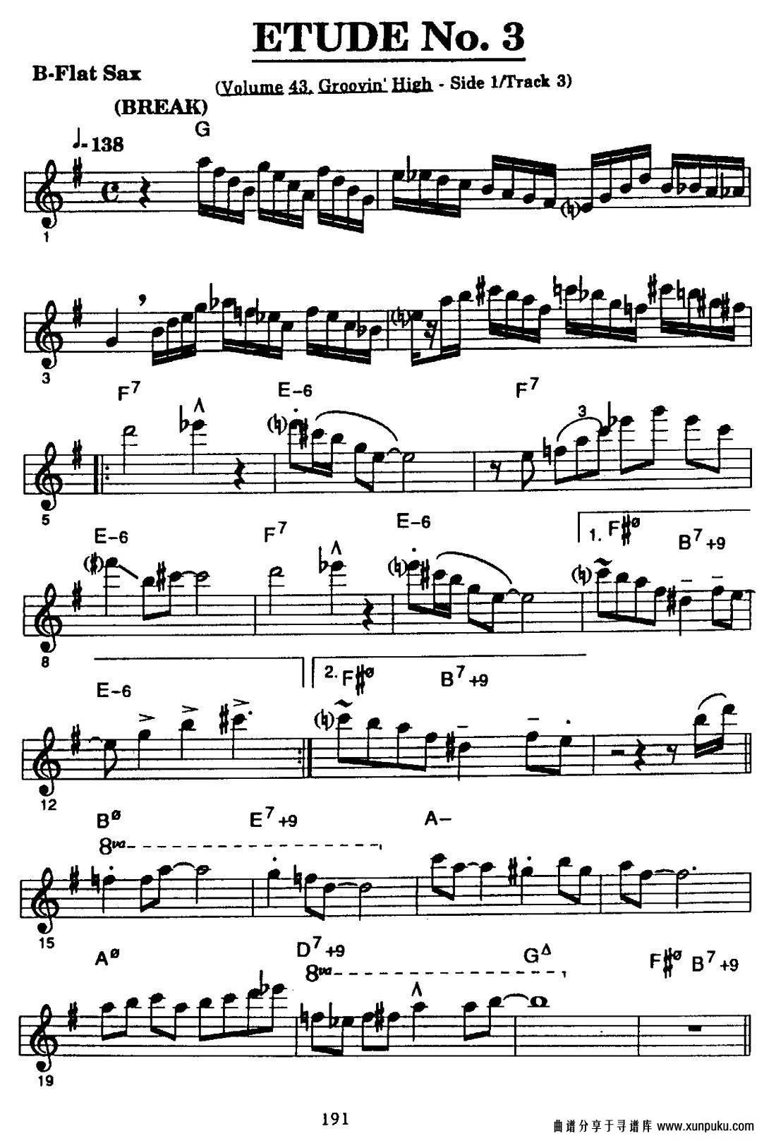 爵士乐超吹练习曲（三）萨克斯谱第2页