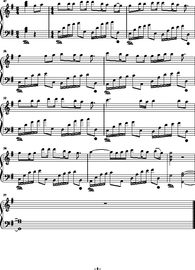no.8（飘）钢琴谱第4页