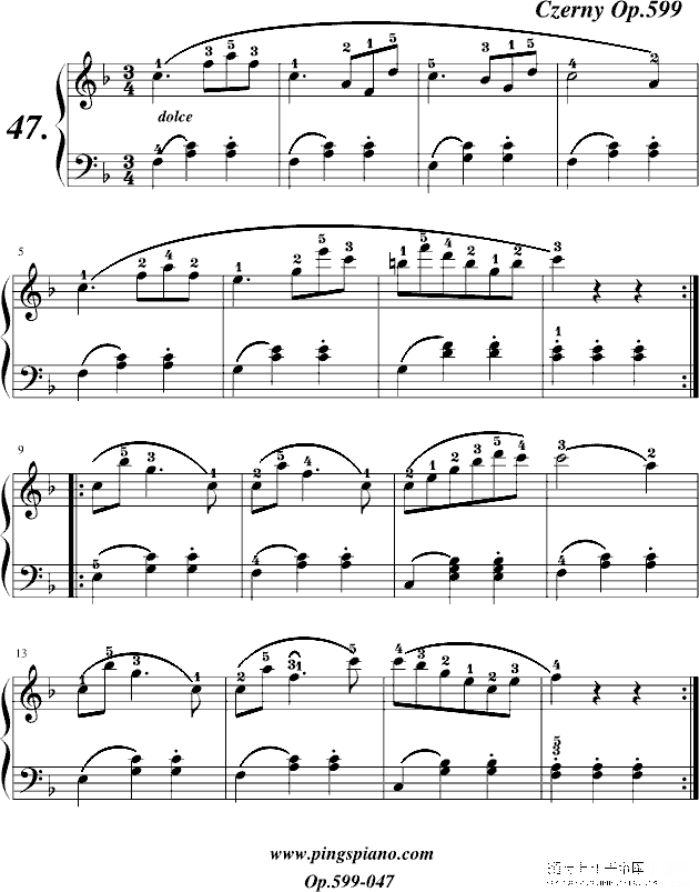 车尔尼599之28钢琴谱(钢琴曲)钢琴谱