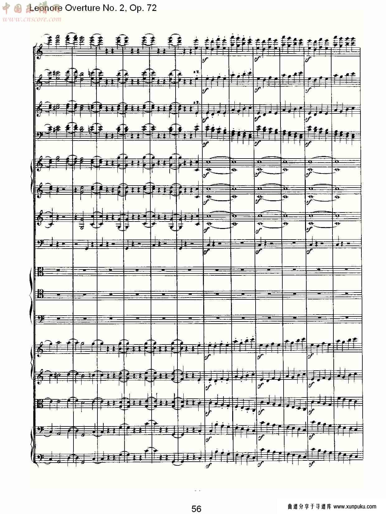 leonore overture no. 2, op. 72 （六）总谱第6页