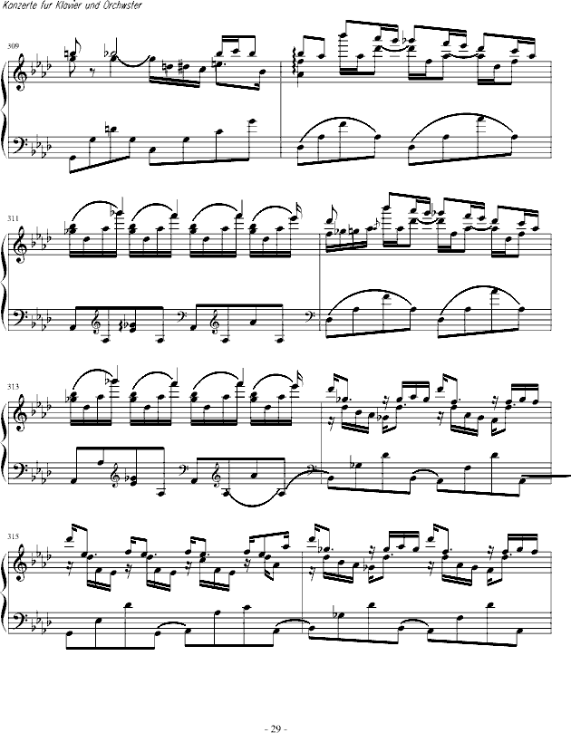 肖邦第二钢琴协奏曲（第一乐章）钢琴谱(钢琴曲)钢琴谱第22页