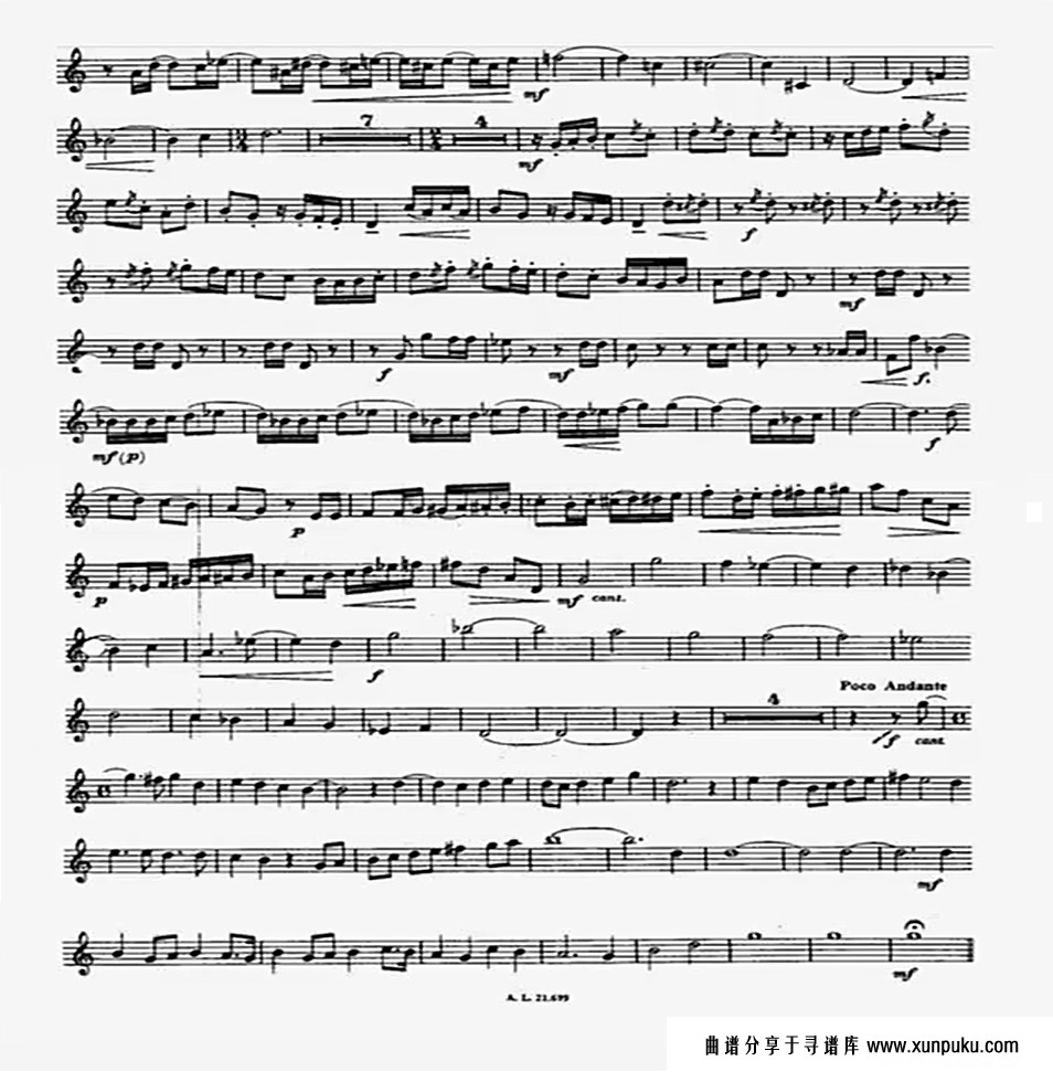 小奏鸣曲（钢琴与小号）简谱第3页