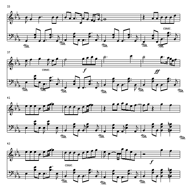 唯一钢琴谱第3页