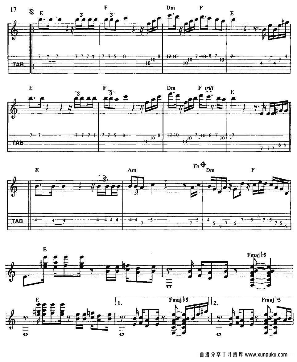 tommy emmanuel：tequila slammer（指弹吉他）吉他谱第2页