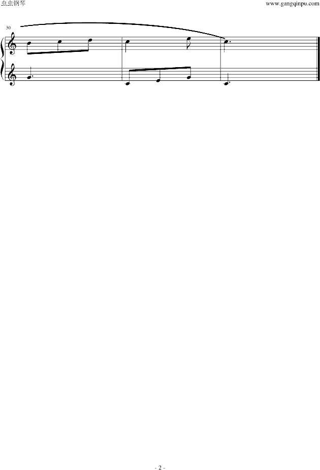 拜厄练习曲钢琴谱第2页