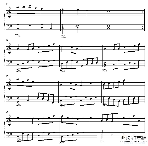原来*爱-啊西钢琴谱第2页