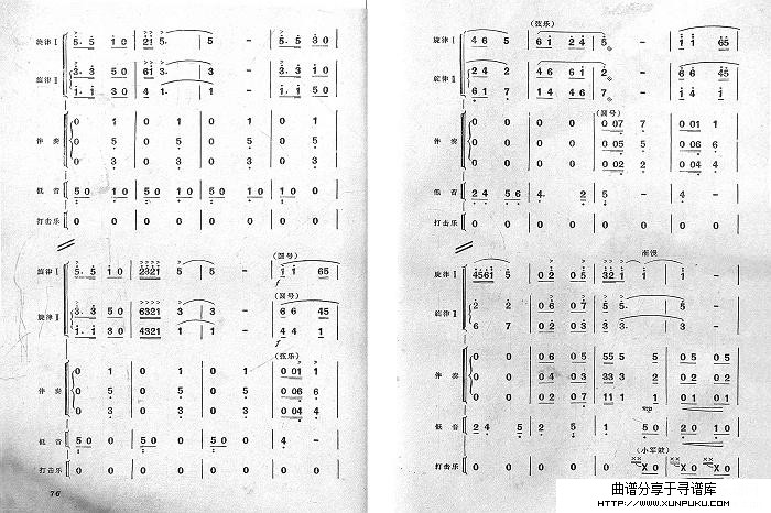 舞剧红色娘子军－7总谱第4页