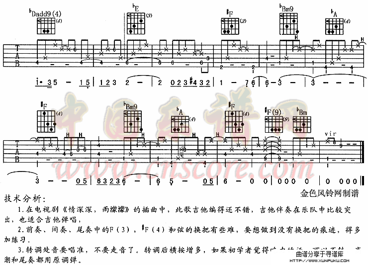 烟雨濛濛(《情深深雨濛濛》片尾曲)简谱第2页