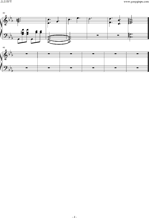 黑执事插曲钢琴谱第4页