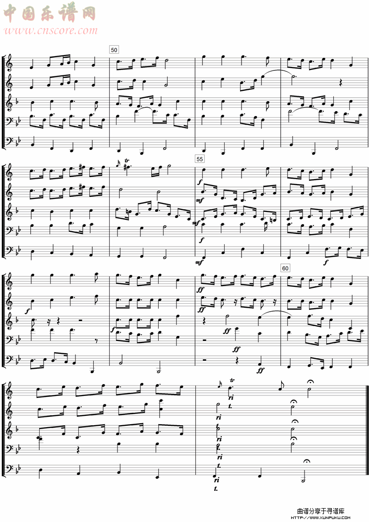 trumpet tune and ayre总谱第4页