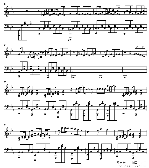 羊之歌主题曲钢琴谱第3页