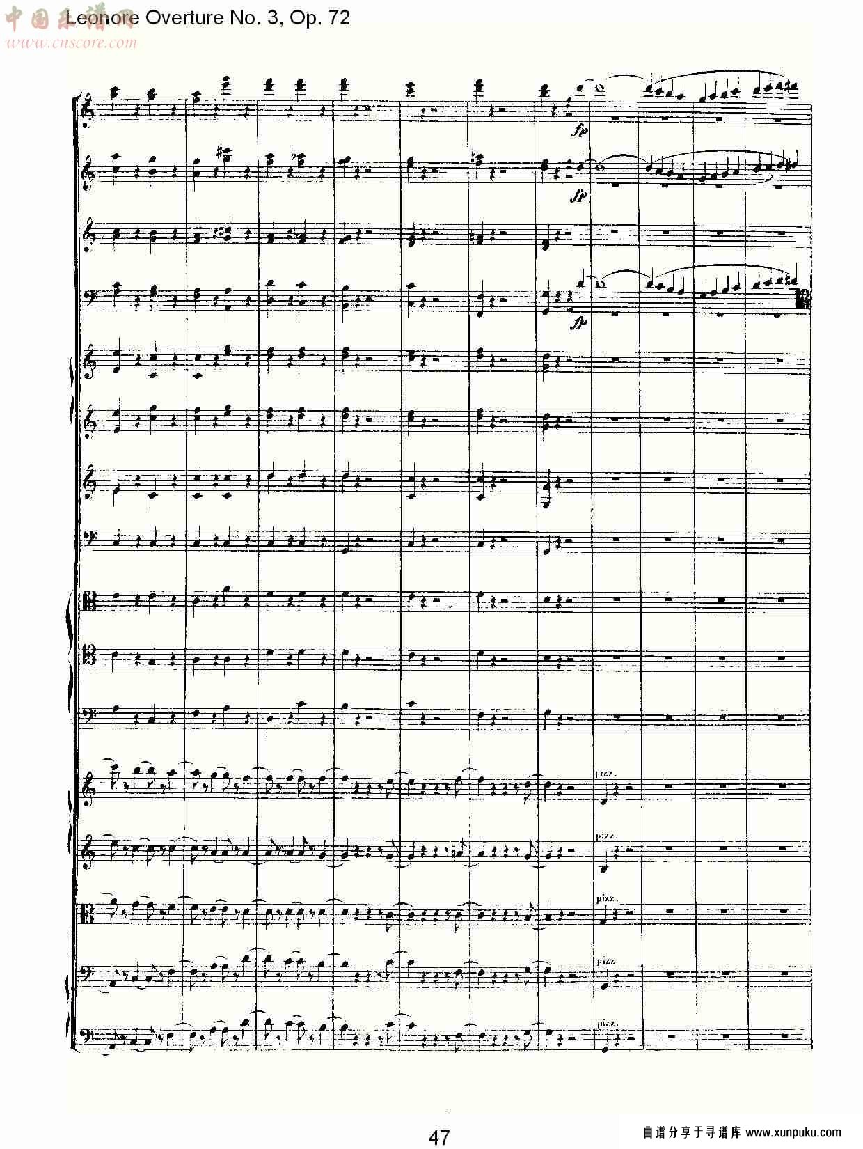 leonore overture no. 3, op. 72　（五）总谱第8页