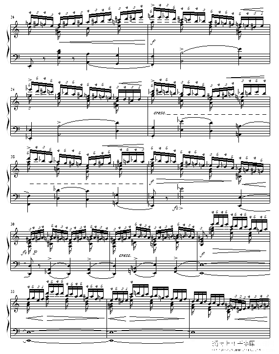 半音练习曲钢琴谱(钢琴曲)钢琴谱第3页