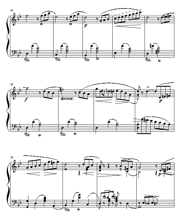 船歌钢琴谱(钢琴曲)钢琴谱第2页