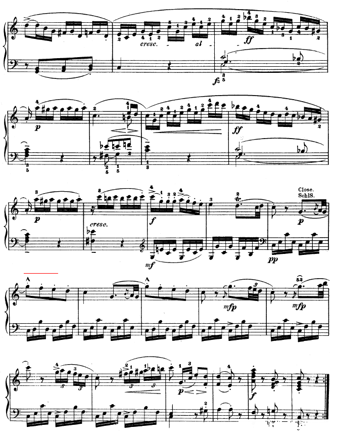 钢琴奏鸣曲 kv330钢琴谱第6页