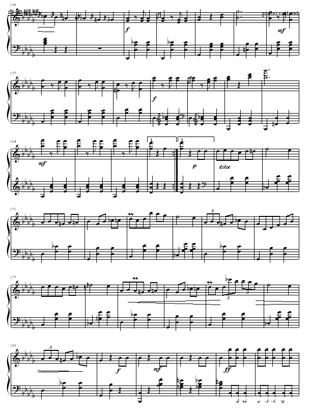 华丽的大圆舞曲钢琴谱(钢琴曲)钢琴谱第5页