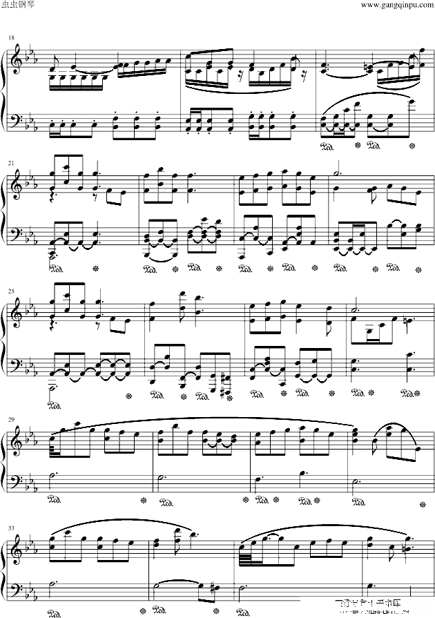 动画片《死神》主题曲《夜月》钢琴谱第2页