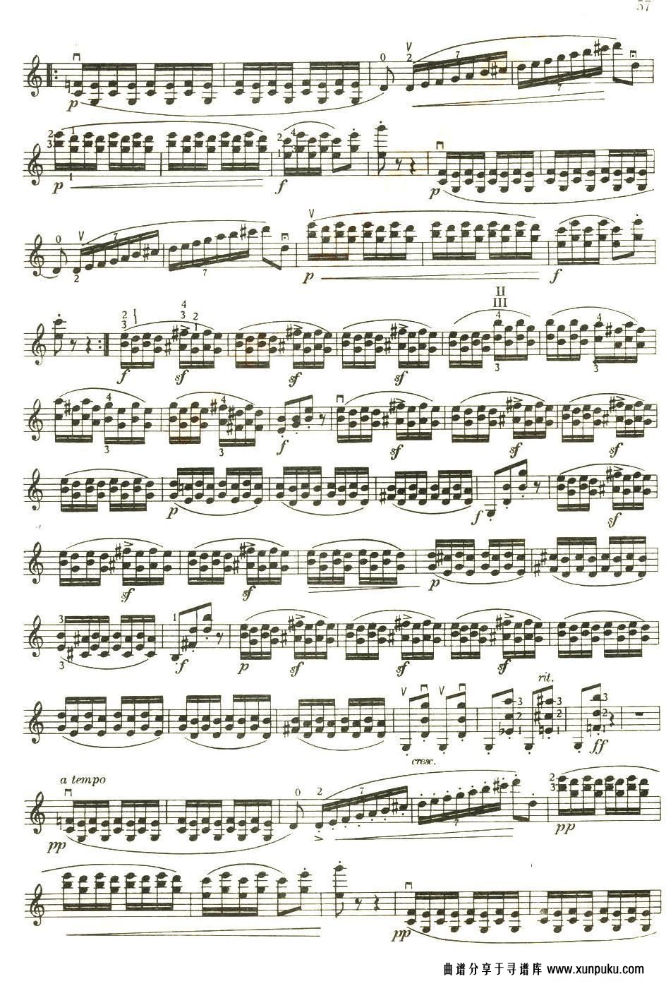 小精灵回旋曲（op.25）小提琴谱第2页