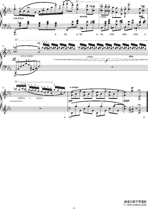 降E大调夜曲-（Op.9-2）-肖邦钢琴谱第4页