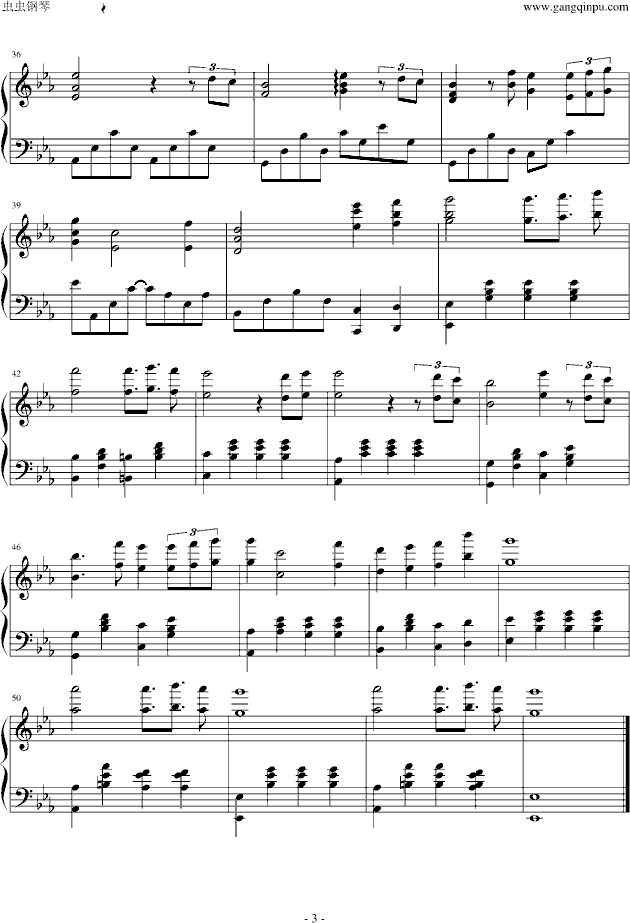 美少女梦工厂4 bgm23 相册插曲钢琴谱第3页