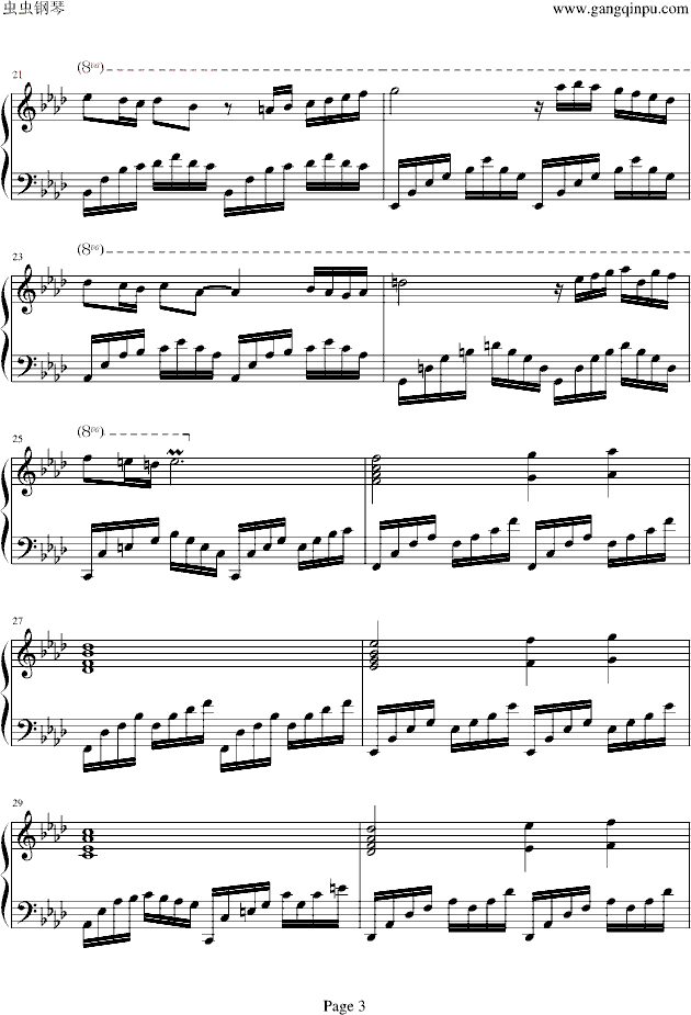 Concerto pour deux voix钢琴谱第3页