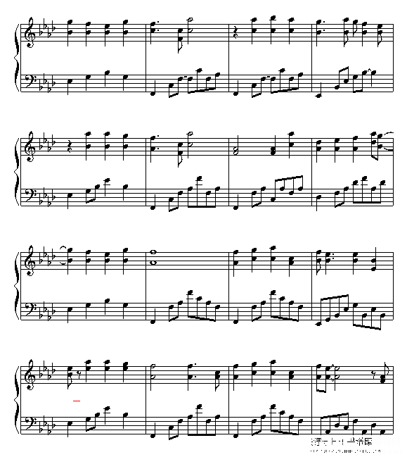 感情线上钢琴谱第7页