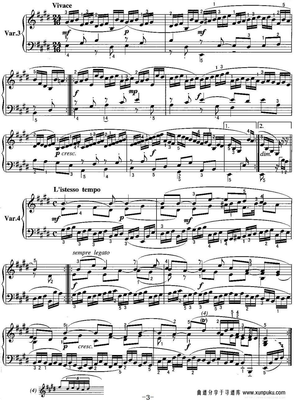 不可不弹的世界钢琴名曲：和悦的铁匠钢琴谱第3页