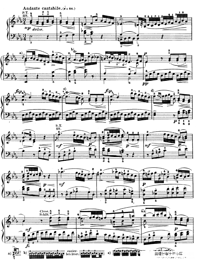 降b大调奏鸣曲 kv333钢琴谱第20页