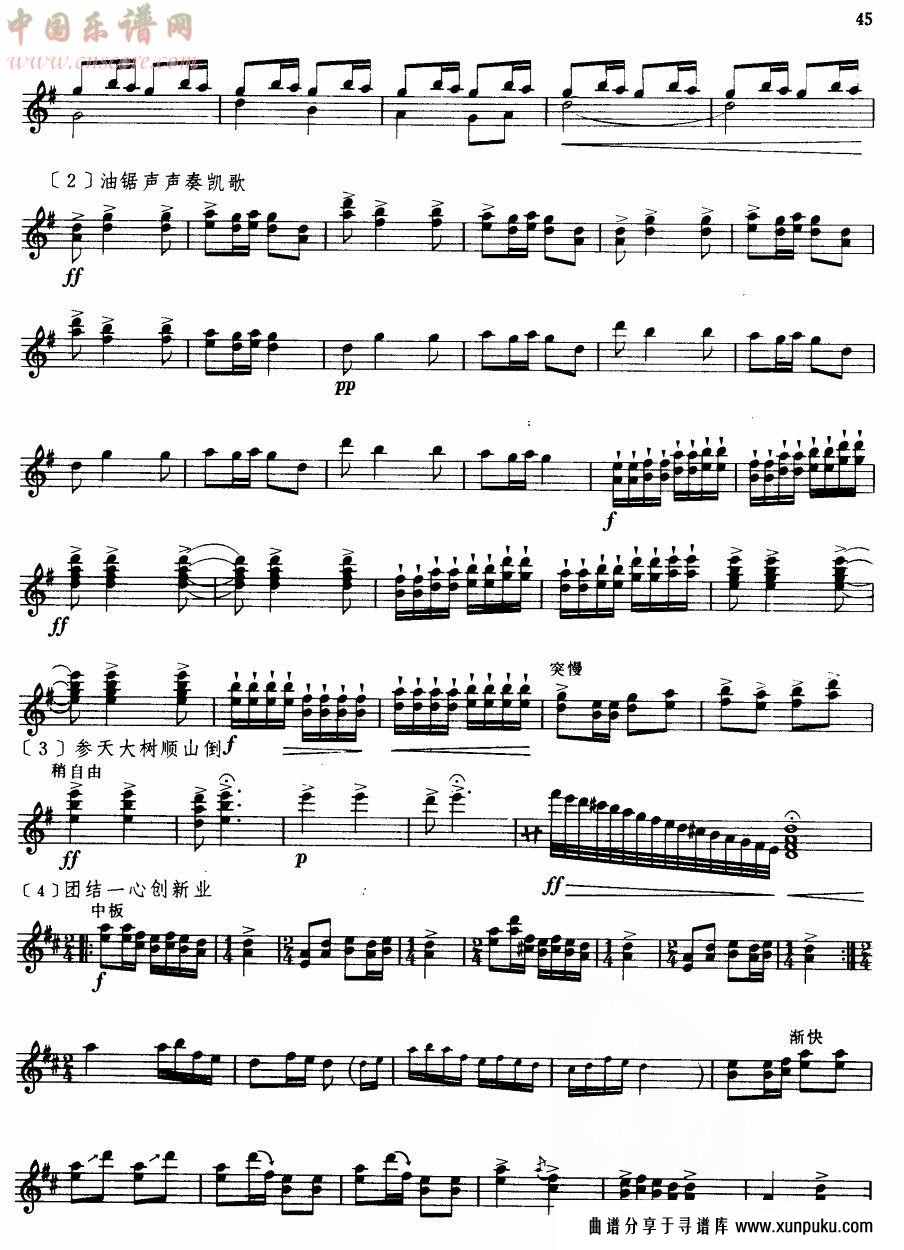 林海新歌(笙独奏)其他曲谱第2页