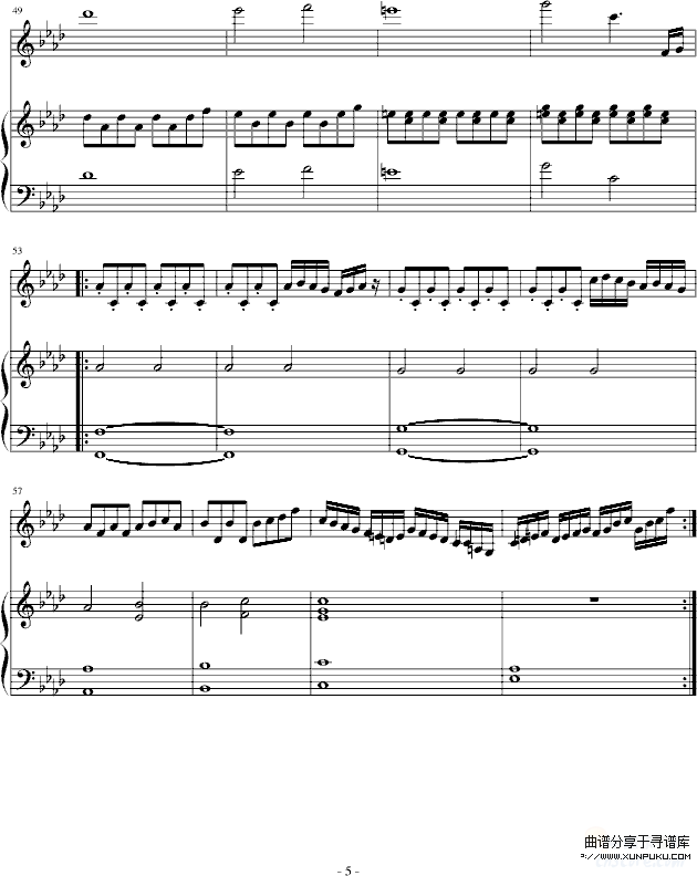 赤信号--劲乐团中的经典歌曲-游戏钢琴谱第5页