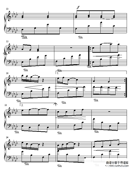 盼望-声韵钢琴谱第2页