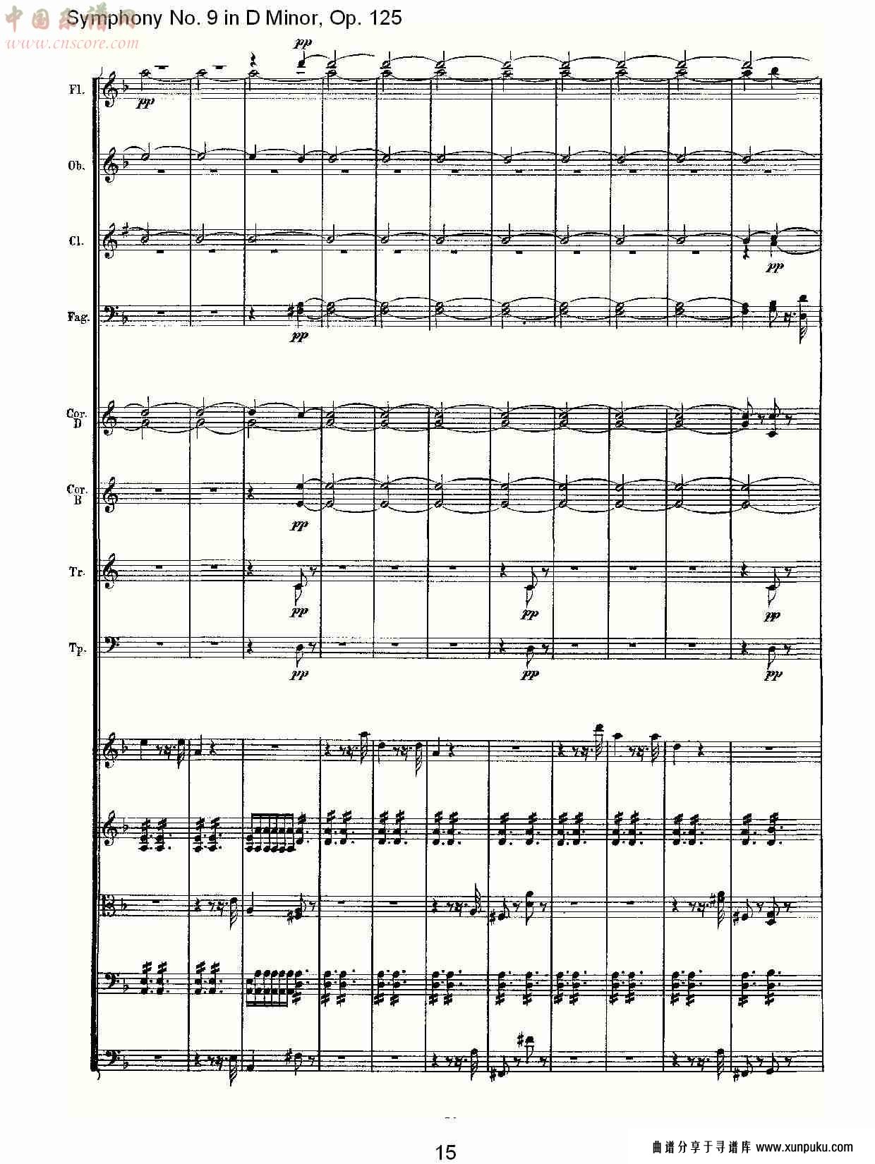 （d小调第九交响曲 op.125）第一乐章（三）总谱第5页