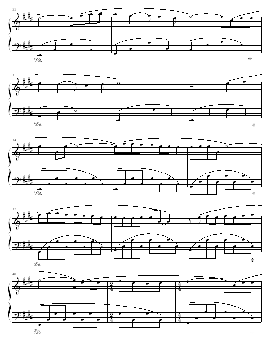 理查德钢琴曲杂集钢琴谱第6页
