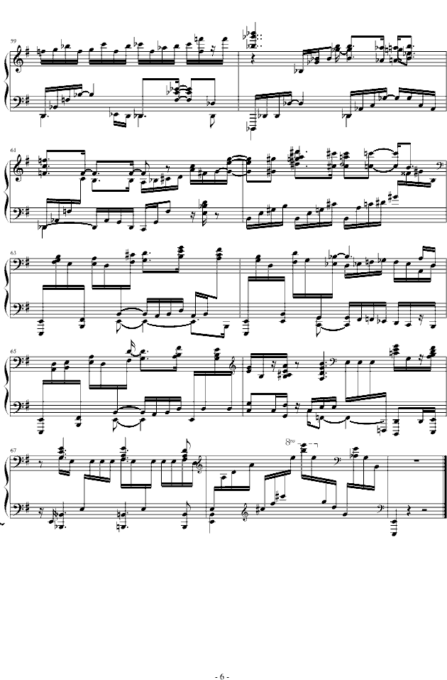 concert etude op.40 no.3toccatina钢琴谱钢琴谱第6页