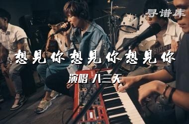 想见你想见你想见你吉他谱C调简单版 八三夭