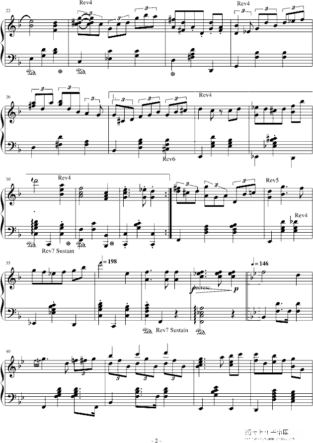 valse de minuto钢琴谱第2页
