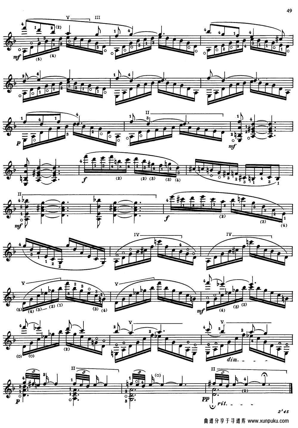 joaquin rodrigo music for guitar（罗德里戈吉他音乐p47-53）（古吉他谱第3页