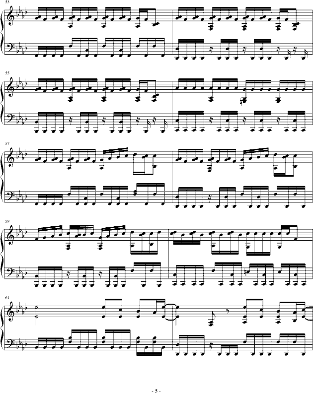 in pieces 钢琴谱(钢琴曲)钢琴谱第5页