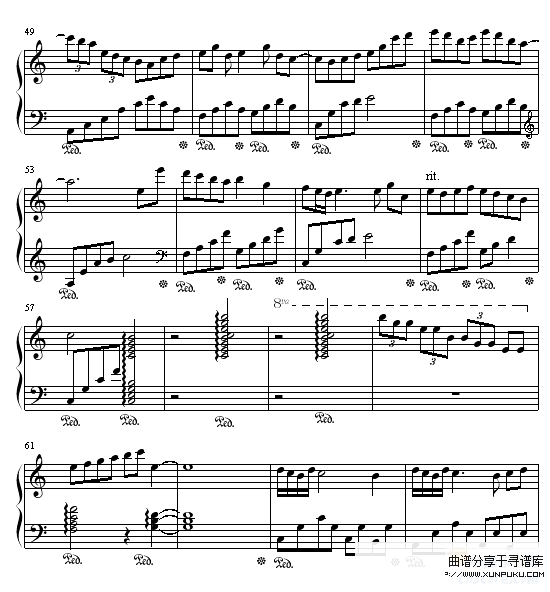 Memory?(极力推荐的好曲子)-动漫影视钢琴谱第4页