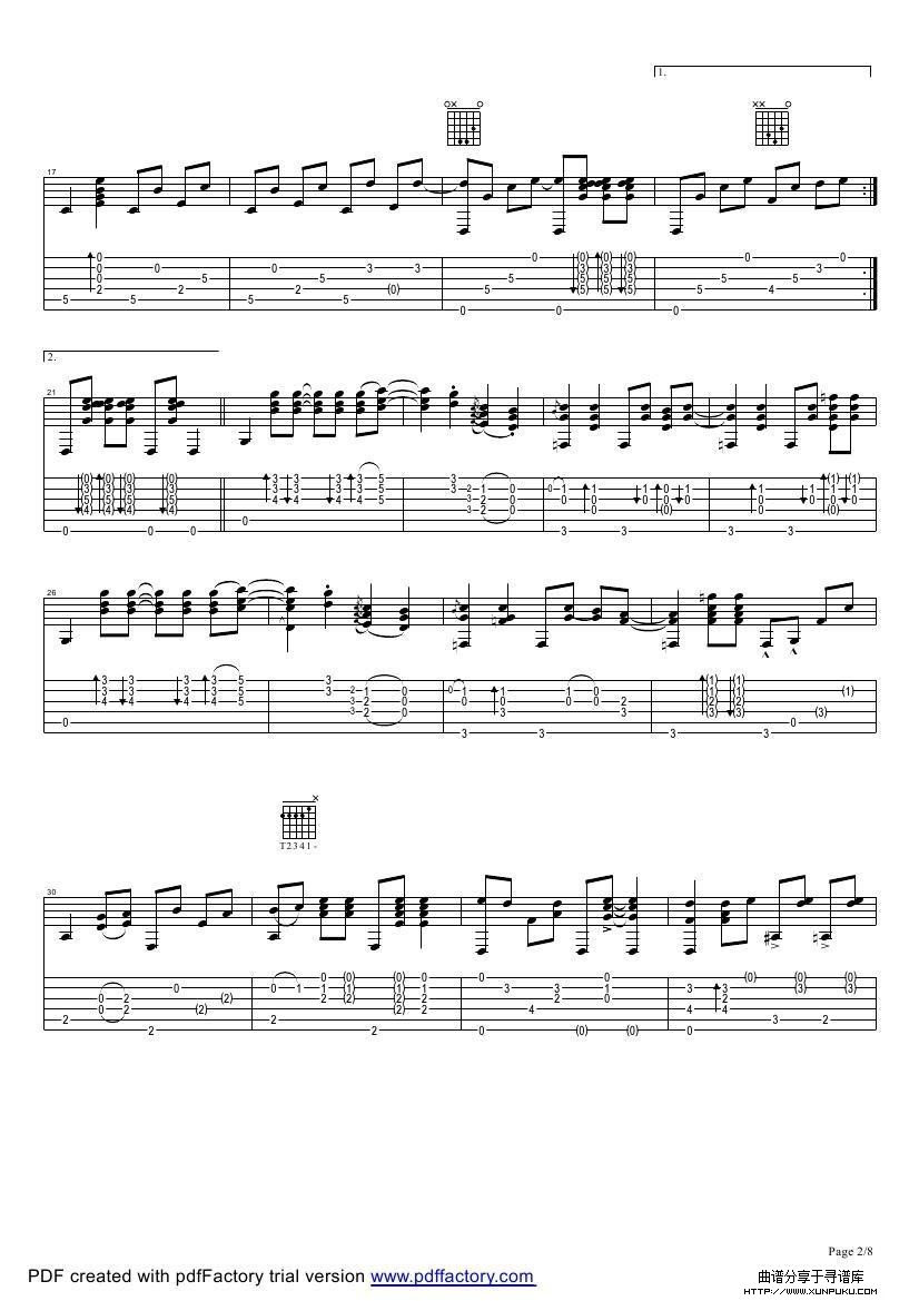 tommy emmanuel：the mystery（指弹吉它）吉他谱第2页
