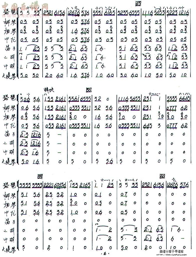 浏阳河总谱总谱第4页