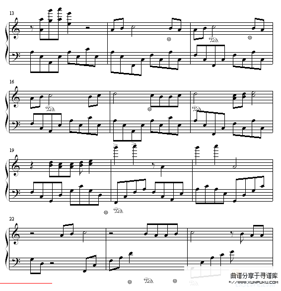 孤独的旋律-维维钢琴谱第2页