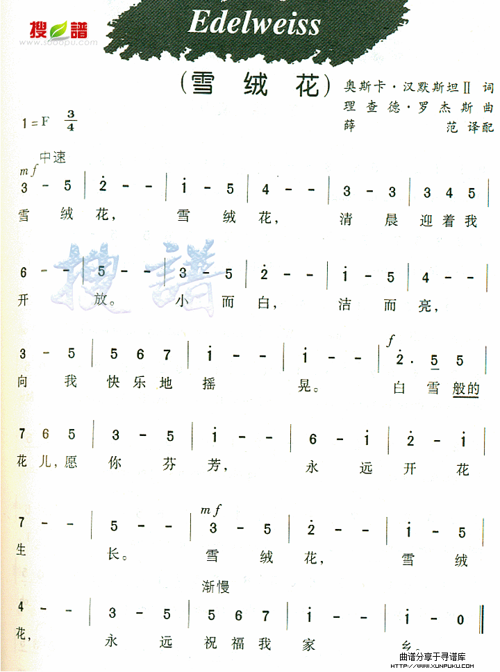 edelweiss简谱
