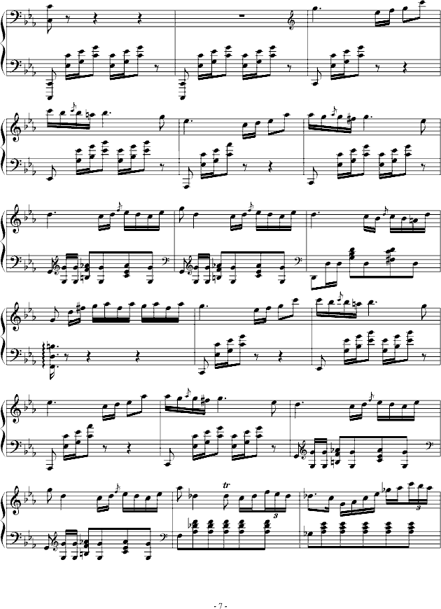 肖邦大波兰舞曲opus22钢琴谱(钢琴曲)钢琴谱第18页